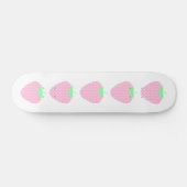  roze aardbei. skateboard (Horizontaal)