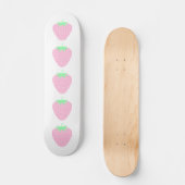  roze aardbei. skateboard (Voorkant)
