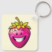 Roze aardbei sleutelhanger (Achterkant)