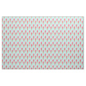 Roze Aardbeien Ice Cone Pattern, Blue Stof (Fat Quarter)