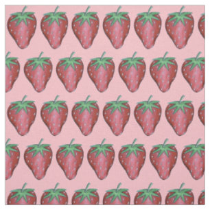 Roze aardbeien zomerbessen Tuinbes Stof