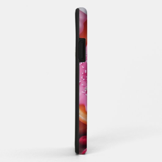 Roze aardbeiendonuts Case-Mate iPhone case (Achterkant/rechts)