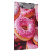 Roze aardbeiendonuts klembord (Rechts)