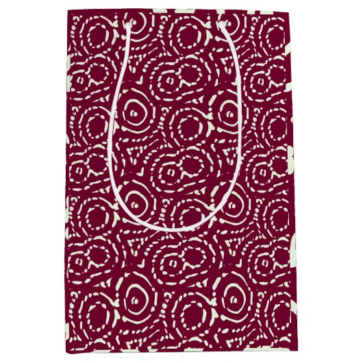 roze Abstract geometrisch Medium Cadeauzakje (Voorkant)