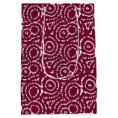 roze Abstract geometrisch Medium Cadeauzakje (Achterkant)