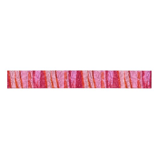 Roze Abstract met Tinsel Stripe Grosgrain Lint (Voorkant)