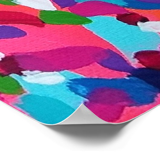 Roze Abstract Poster (Hoek)