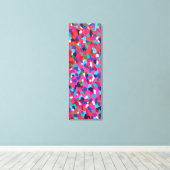 Roze Abstract schilderij Canvas Afdruk (Insitu (Houten vloer))