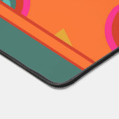 Roze Abstract Speelse Boho Design Naam Bureaumat (Hoek)