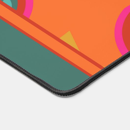 Roze Abstract Speelse Boho Design Naam Bureaumat (Hoek)