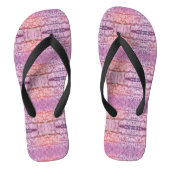 Roze Abstract Teenslippers (Voetbed)