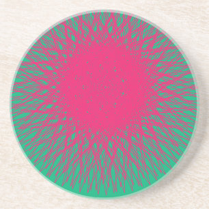 roze abstract zandsteen onderzetter