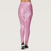 Roze Abstracte art Leggings (Achterkant)