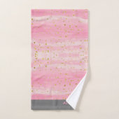 Roze Abstracte badhanddoekset Bad Handdoek (Handdoek)
