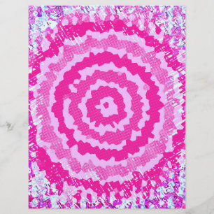 Roze Abstracte Bloem Schrijfboek Papier Bulk Pagin Flyer