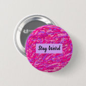 Roze Abstracte Button (Voorkant /achterkant)
