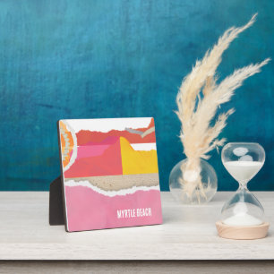 roze abstracte decoratie bureau plaque/Persoonlijk Fotoplaat