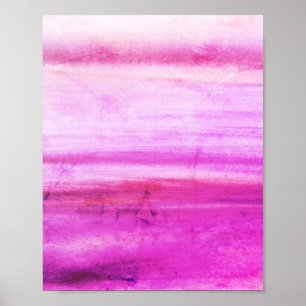 Roze abstracte film - whimsical Art  Poster