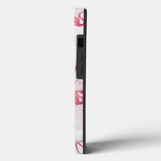 Roze Abstracte Flamingos Waterverf Modern Case-Mate iPhone Case (Achterkant / Links)