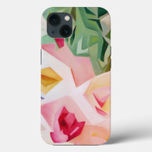 Roze Abstracte Floral iPhone 6 Hoesje