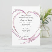 Roze Abstracte hoorzittingen Kaart (Staand voorkant)