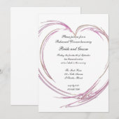 Roze Abstracte hoorzittingen Kaart (Voorkant / Achterkant)