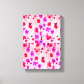 Roze Abstracte kunst Canvas Afdruk (Voorkant)