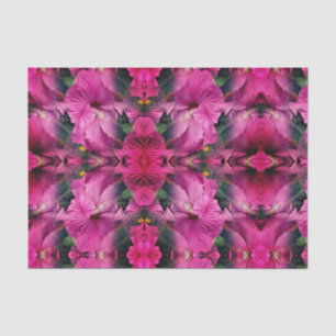 Roze Abstracte kunst met hibiscus Flower Tissuepapier