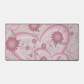 Roze Abstracte kunsten en bloemen houden van fract Bureaumat (Voorkant)