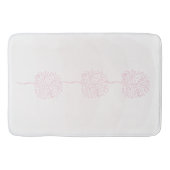 Roze Abstracte Natuur Badmat (Voorkant)