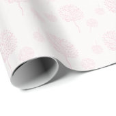 Roze Abstracte Natuur Cadeaupapier (Rol Hoek)