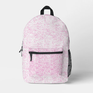 Roze Abstracte Office Map Mappen Set Bedrukte Rugzak
