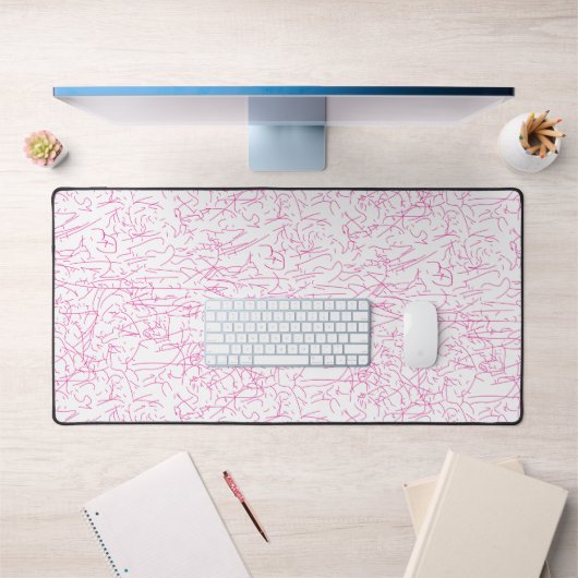 Roze Abstracte Office Map Mappen Set Bureaumat (Kantoor 1)