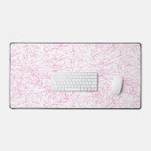 Roze Abstracte Office Map Mappen Set Bureaumat (Keyboard & Muis)
