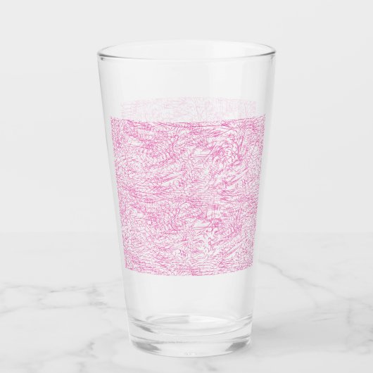 Roze Abstracte Office Map Mappen Set Glas (Voorkant)