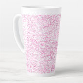 Roze Abstracte Office Map Mappen Set Latte Mok (Linkerhoek)