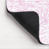 Roze Abstracte Office Map Mappen Set Muismat (Hoek)