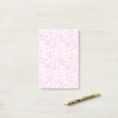 Roze Abstracte Office Map Mappen Set Post-it® Notes (Op bureau)