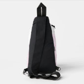 Roze Abstracte Office Map Mappen Set Sling Bag (Achterkant)