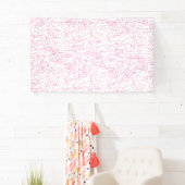 Roze Abstracte Office Map Mappen Set Spandoek (Insitu)