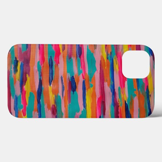 Roze Abstracte strepen Case-Mate iPhone Case (Achterkant (horizontaal))