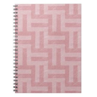 Roze Abstracte strepen Notitieboek