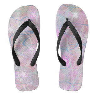 Roze Abstracte Teenslippers