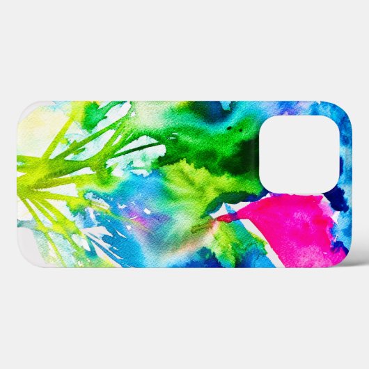 Roze abstracte waterverf Cyclamen flower Case-Mate iPhone Case (Achterkant (horizontaal))