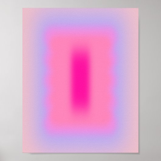 Roze abstractiegradiënt poster (Voorkant)
