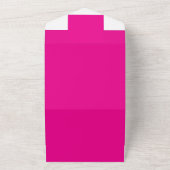 Roze achtergrond met zwart rand ontwerpideeën all in one uitnodiging (Buitenkant)