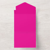 Roze achtergrond met zwart rand ontwerpideeën all in one uitnodiging (Binnen)