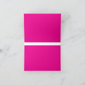 Roze Achtergrond met Zwarte Grens Ontwerpideeën Bedankkaart (Binnen)