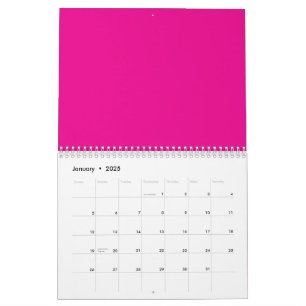 Roze Achtergrond met Zwarte Grens Ontwerpideeën Kalender