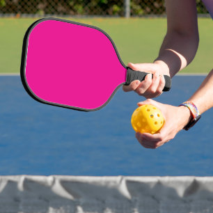 Roze Achtergrond met Zwarte Grens Ontwerpideeën Pickleball Paddle